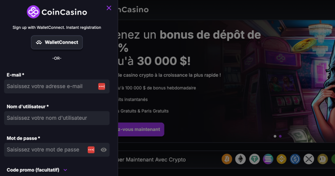 coincasino inscription